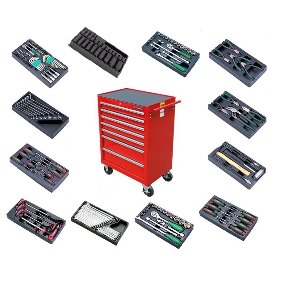 Тележка инструментальная станкоимпорт 7 ящиков