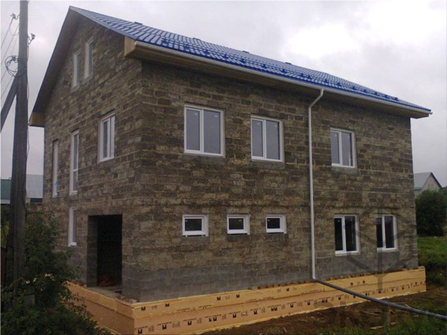 Монолит из опилкобетона