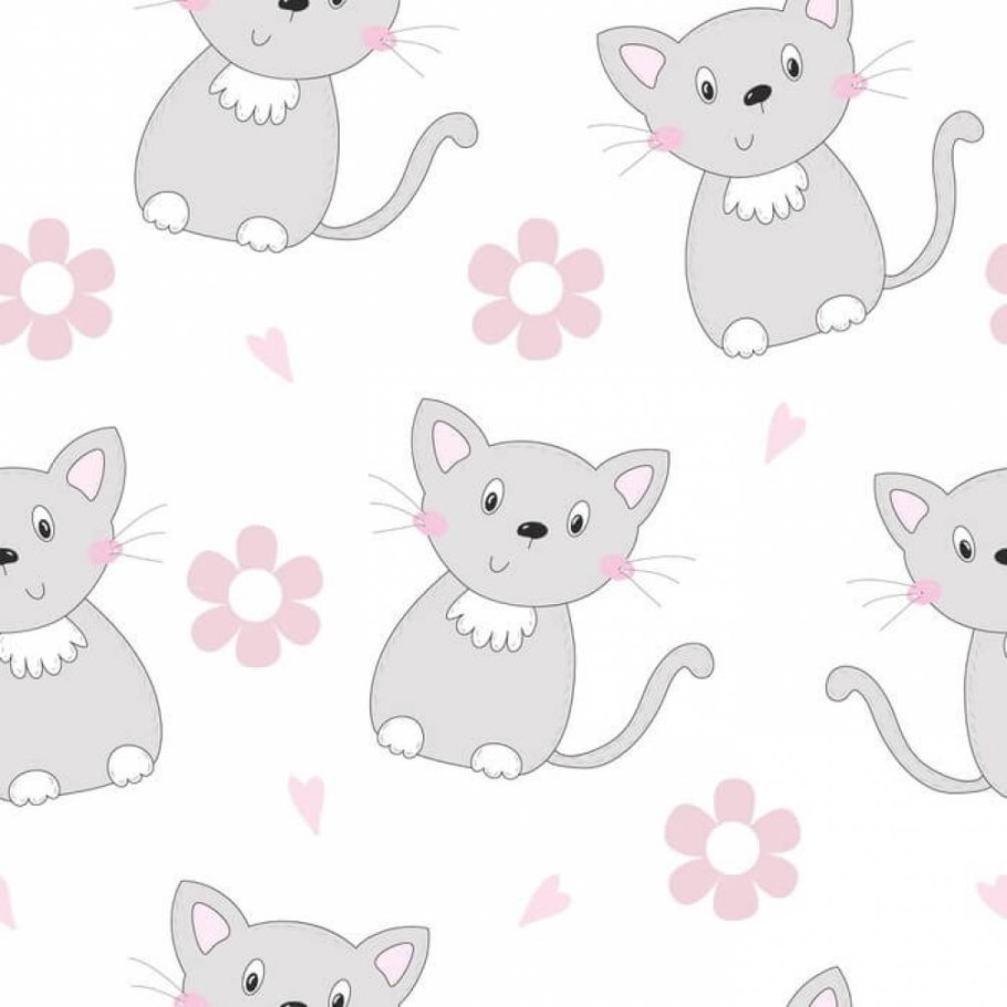 Обои бумажные котята