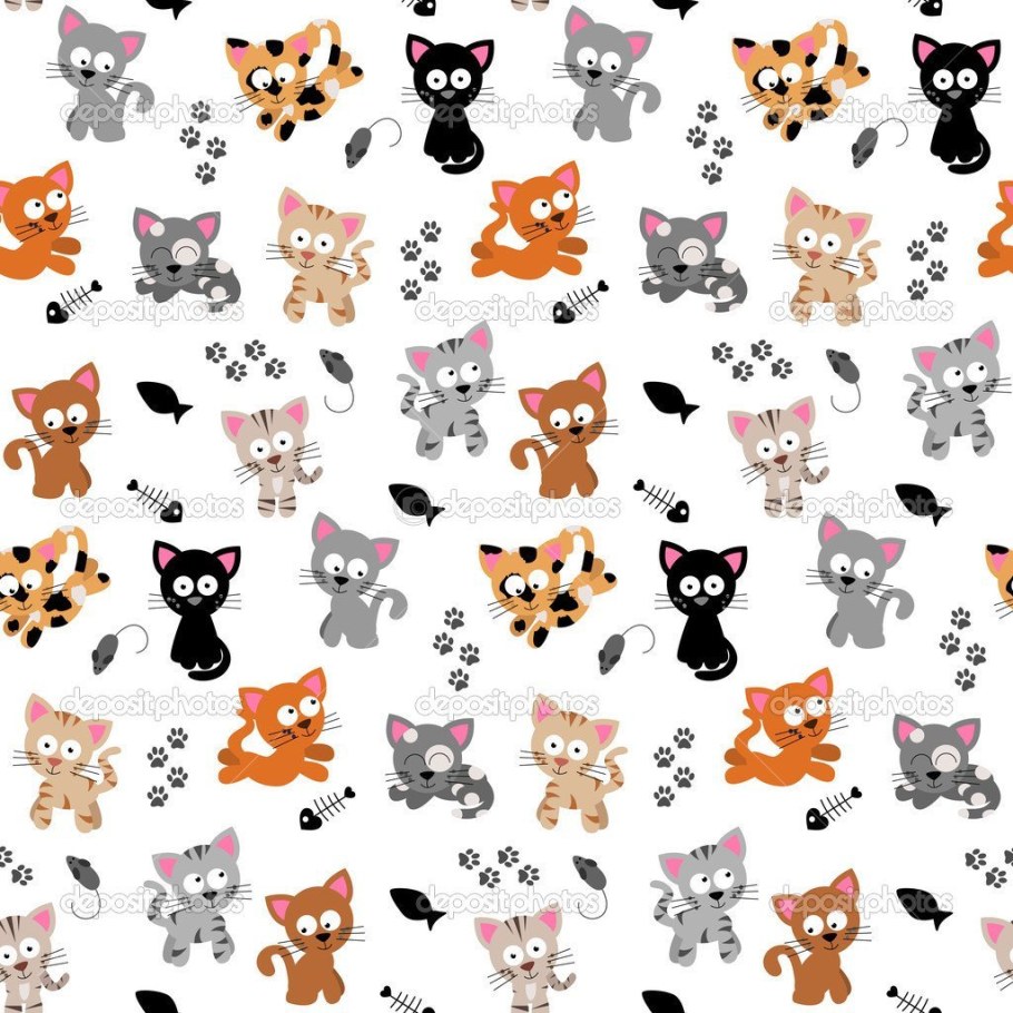 Принт кошки