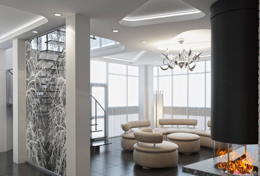 Колонны в современном интерьере