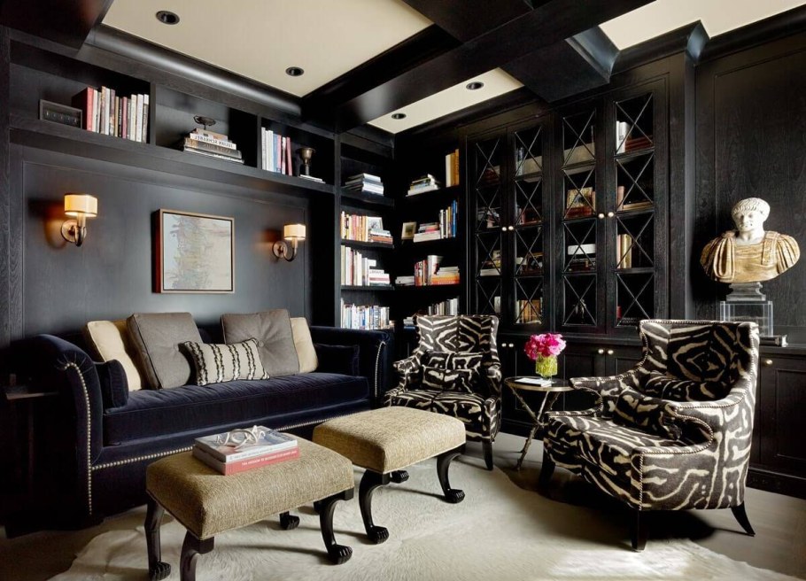 Черная мебель в интерьере