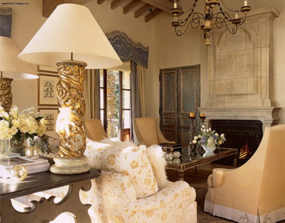 Декор гостиной в итальянском стиле