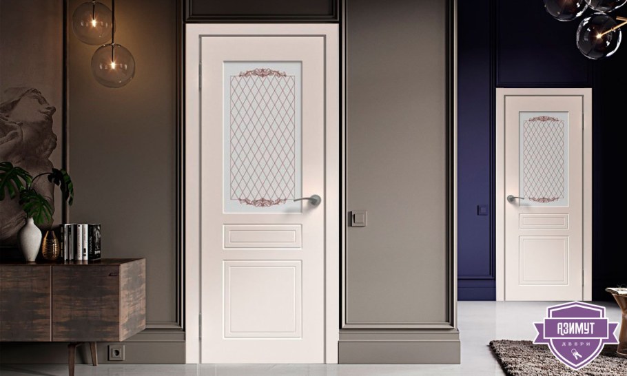 Белые классические двери