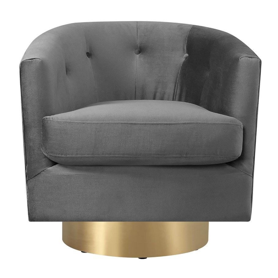 Кресло на латунной подставке