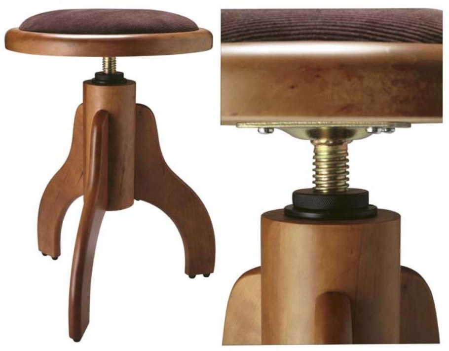 Mezzo MZ-SF-Brown стул для фортепиано с газлифтом, коричневый