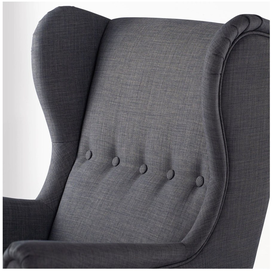 Кресло икеа СТРАНДМОН серое