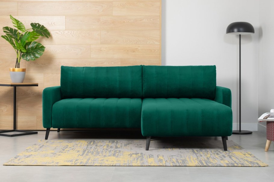 Диван маркфул Velvet Yellow