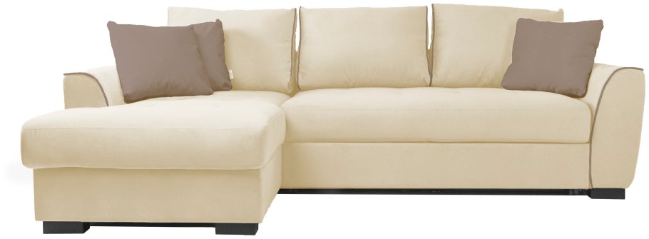 Угловой диван Puffo Тиффани Velvet левый Light