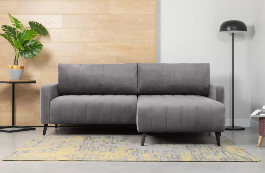 Диван угловой маркфул Velvet Grey