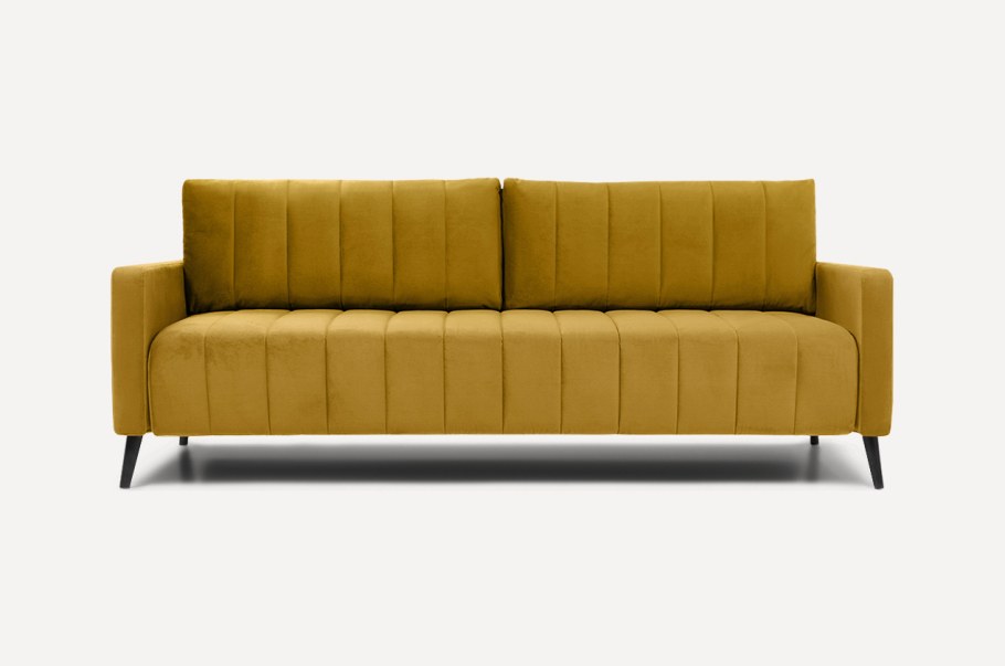 Диван маркфул Velvet Yellow