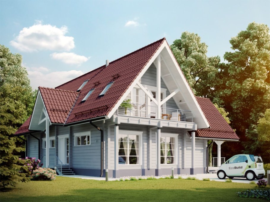 Крыши домов в скандинавском стиле