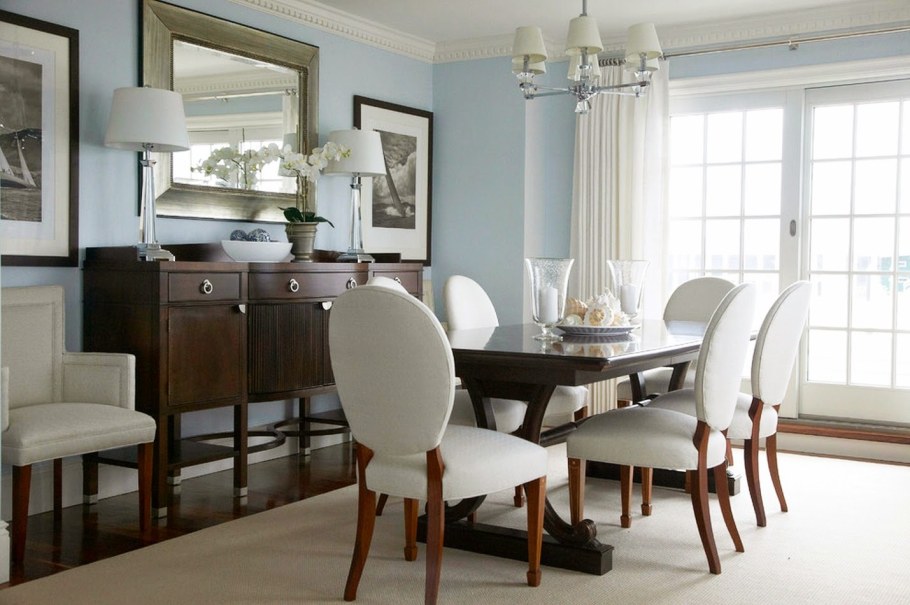 Близкий ракурс интерьер столовой