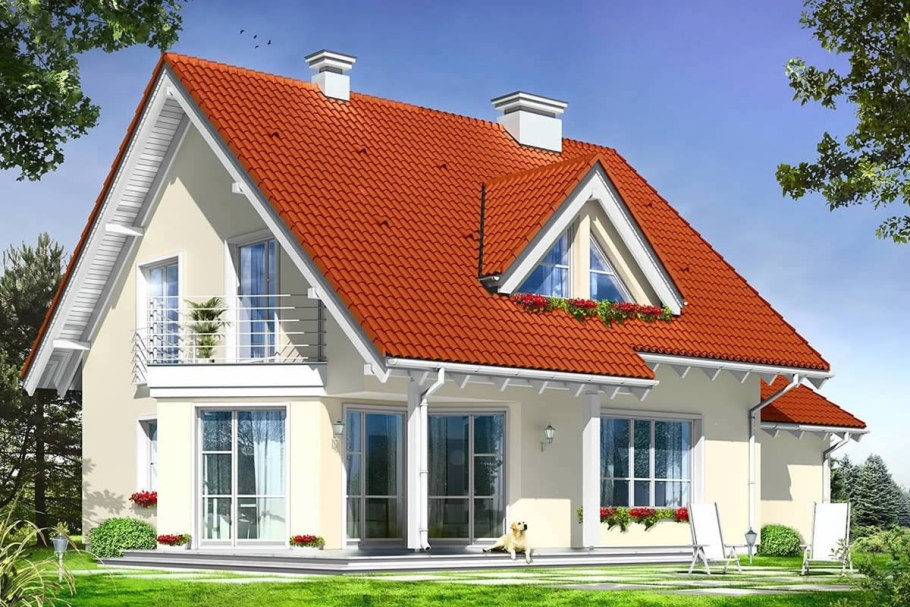 Мансардная крыша с эркером