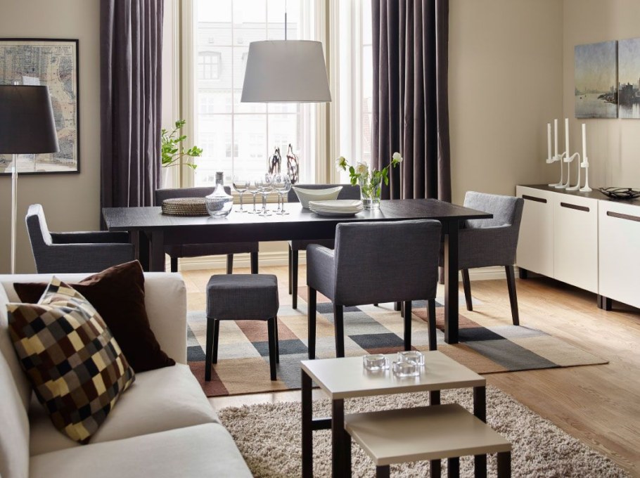 Ikea столовая гостиная