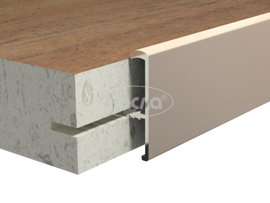 Кромочный алюминиевый профиль 28мм