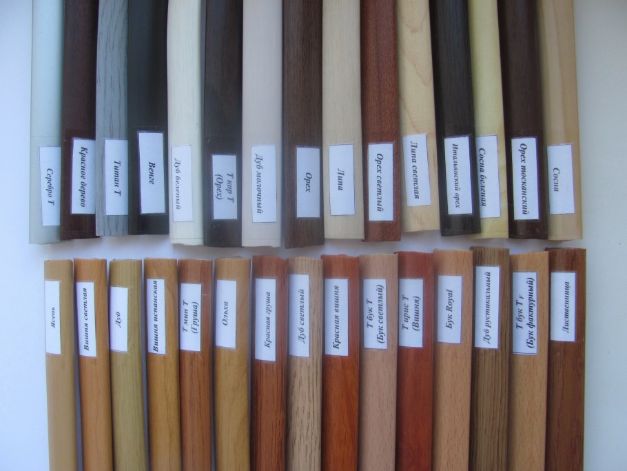 ПВХ кант 32 мм мебельный накладной