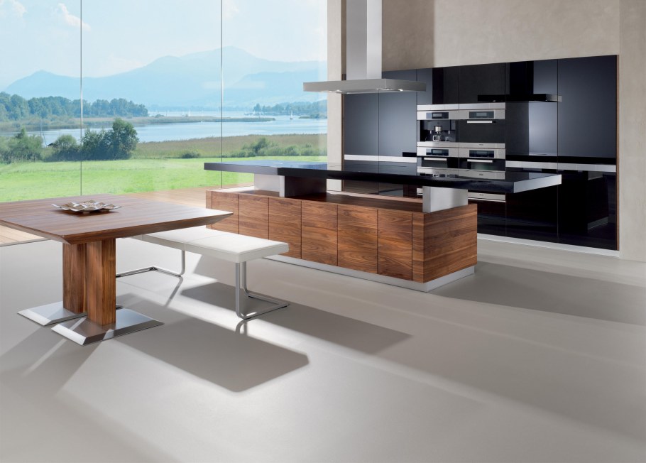 Стиль хайтек дерево кухня