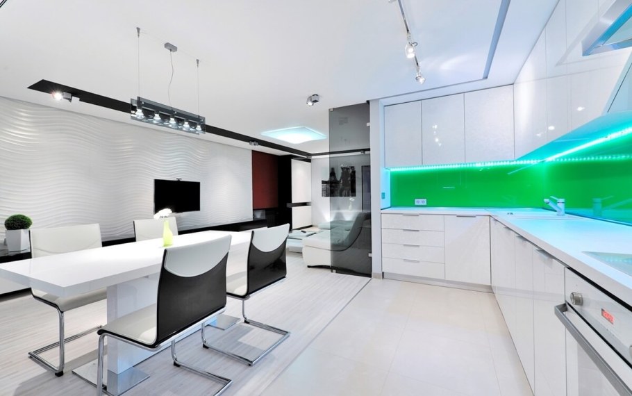 Hi Tech кухня интерьер