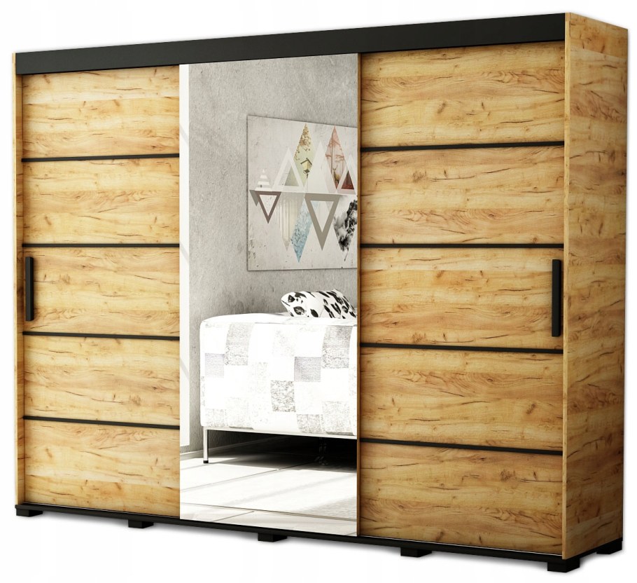 Шкаф дуб крафт золотой