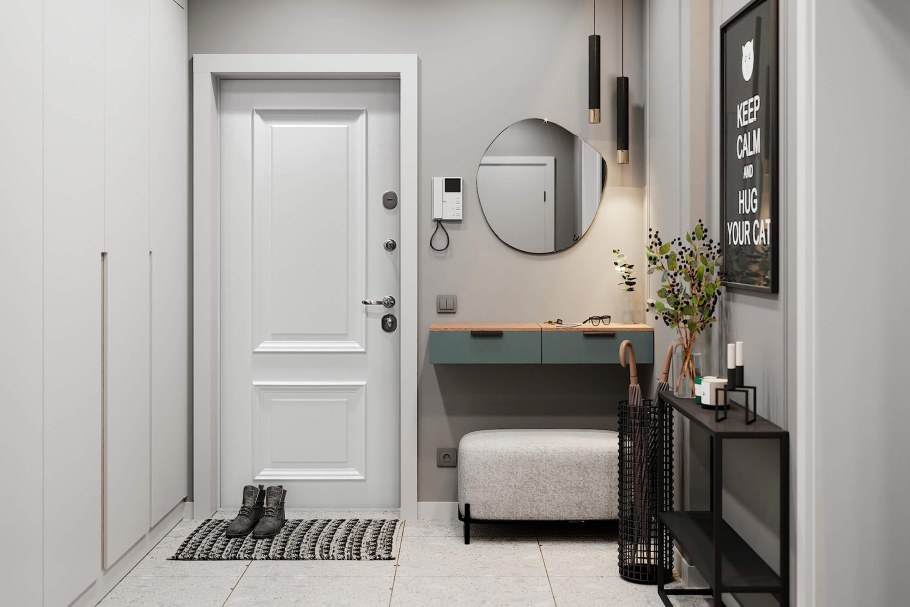 Современная маленькая прихожая 2022