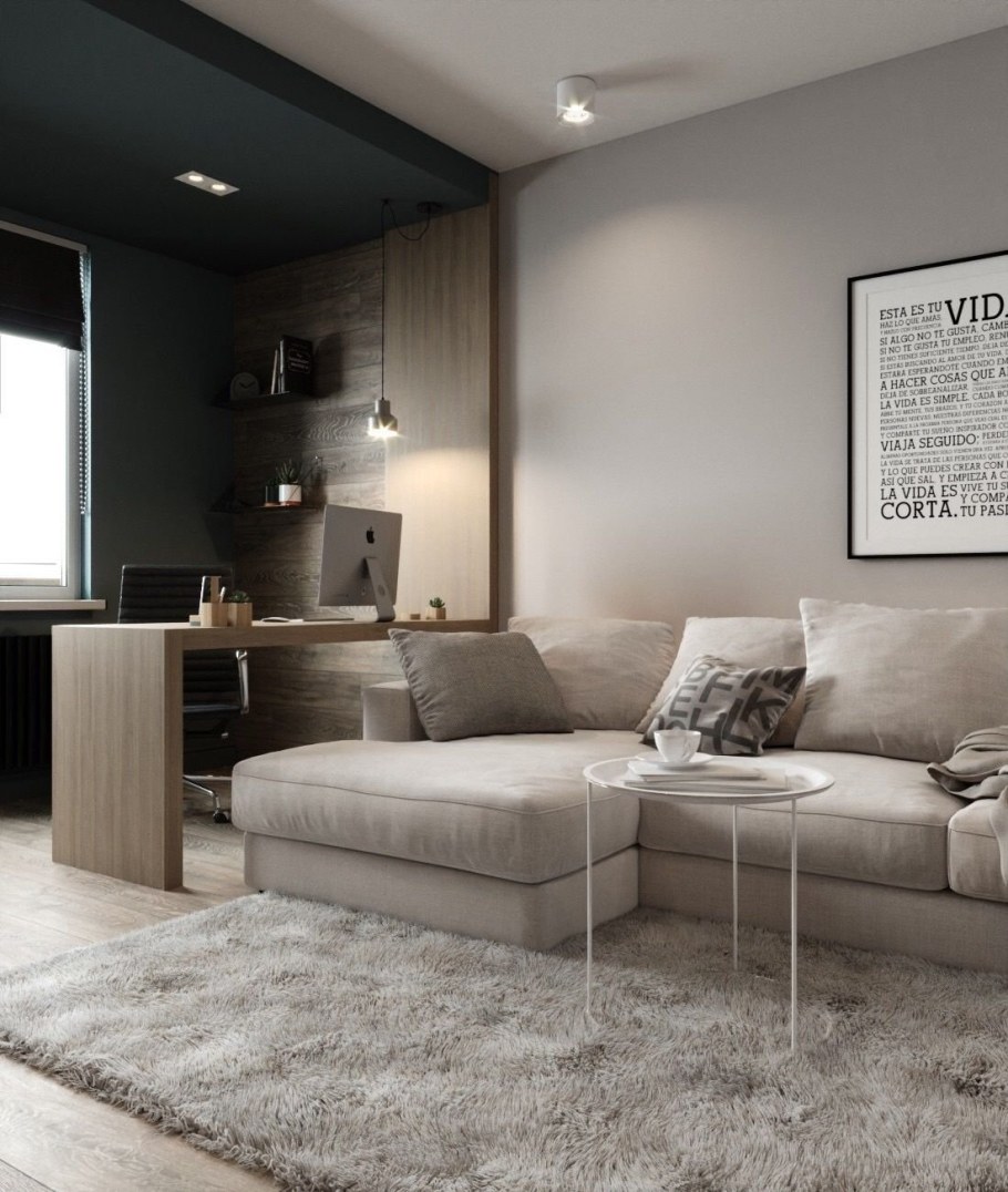 Стильная небольшая гостиная