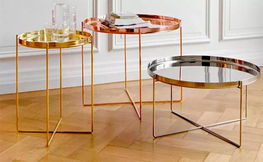 Oslo Onyx 16-inch Round end Table журнальный стол