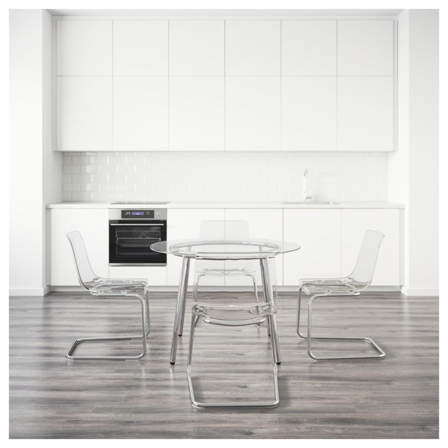 Стулья икеа прозрачные Тобиас