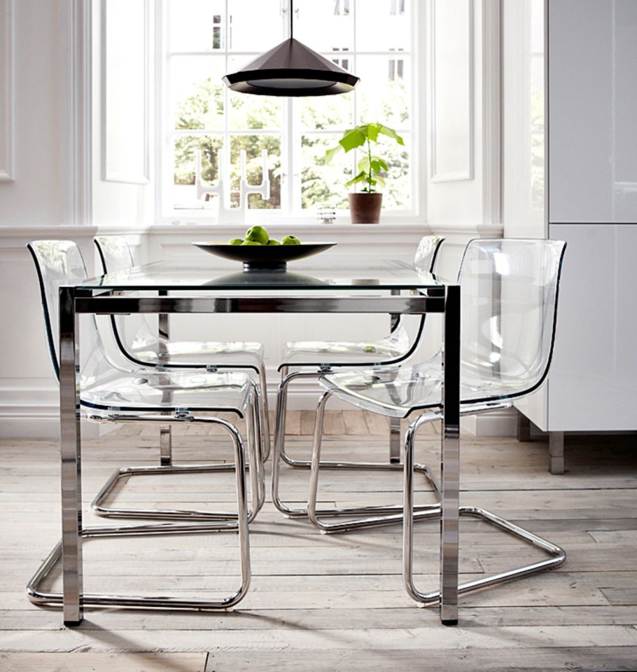 Стол стеклянный икея ГЛИВАРП ikea Glivarp