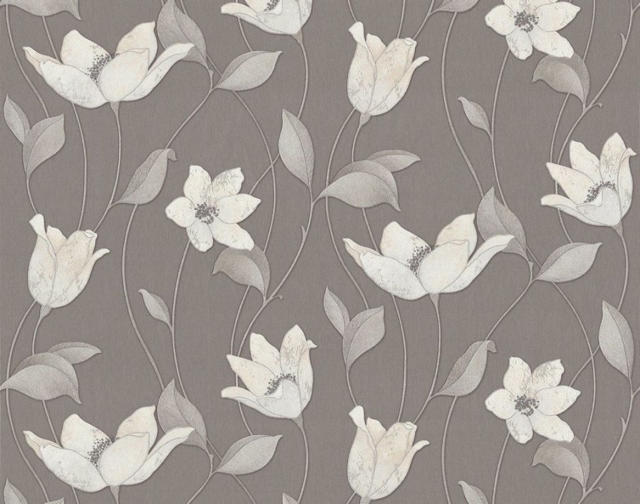 4055-9 Обои Лотос МОФ Malex Design серо-беж 1.06 10 4055-9