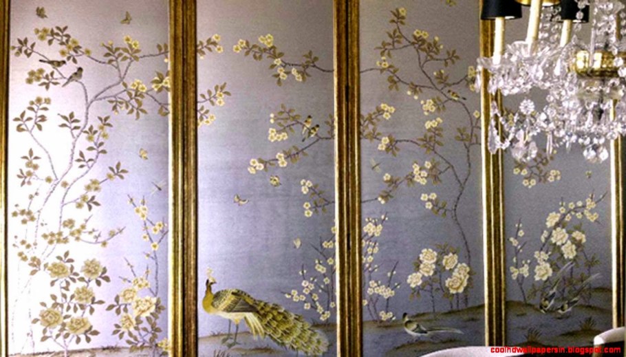 Китайская шелкография обои для стен