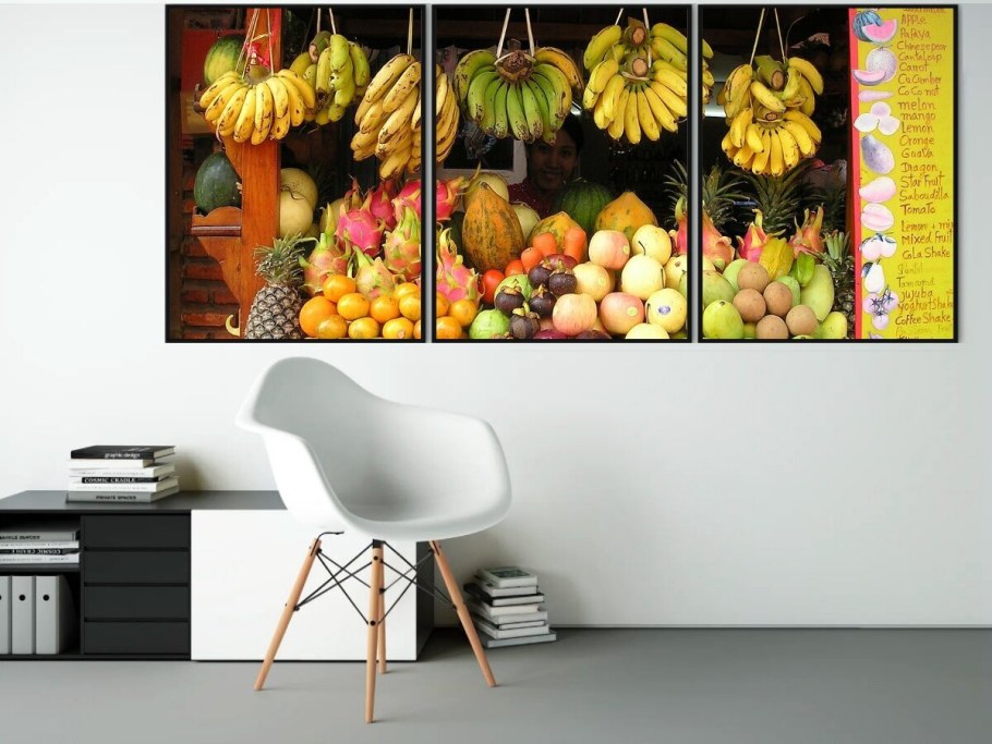 Фрукты в раме интерьер