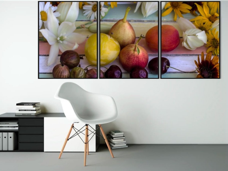 Фрукты в раме интерьер