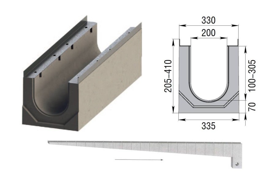 Лоток BETOMAX Drive dn300