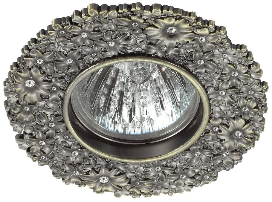 Встраиваемый светильник Novotech Glass 369126, белый