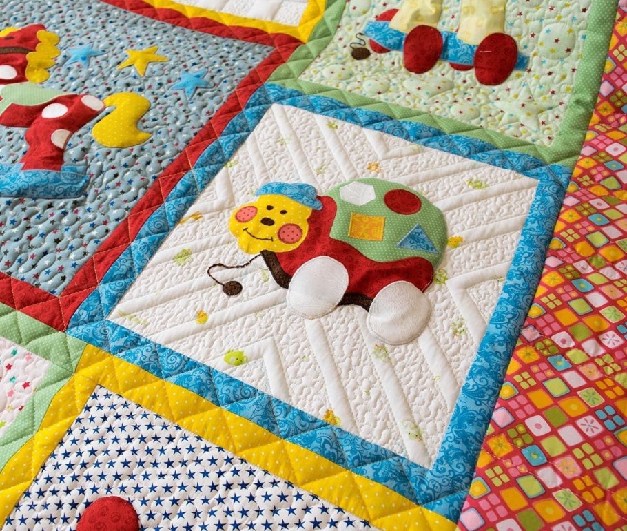 Детское одеяло пэчворк