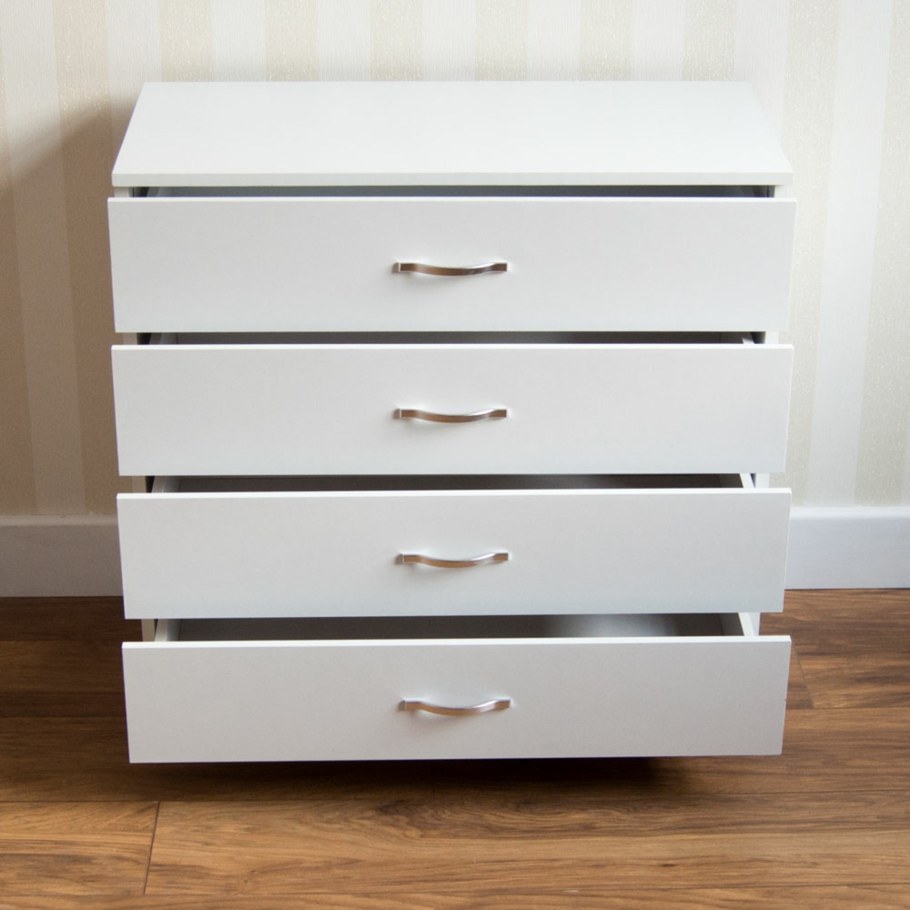 Black Chest of Drawers Bedroom Furniture Storage Bedside