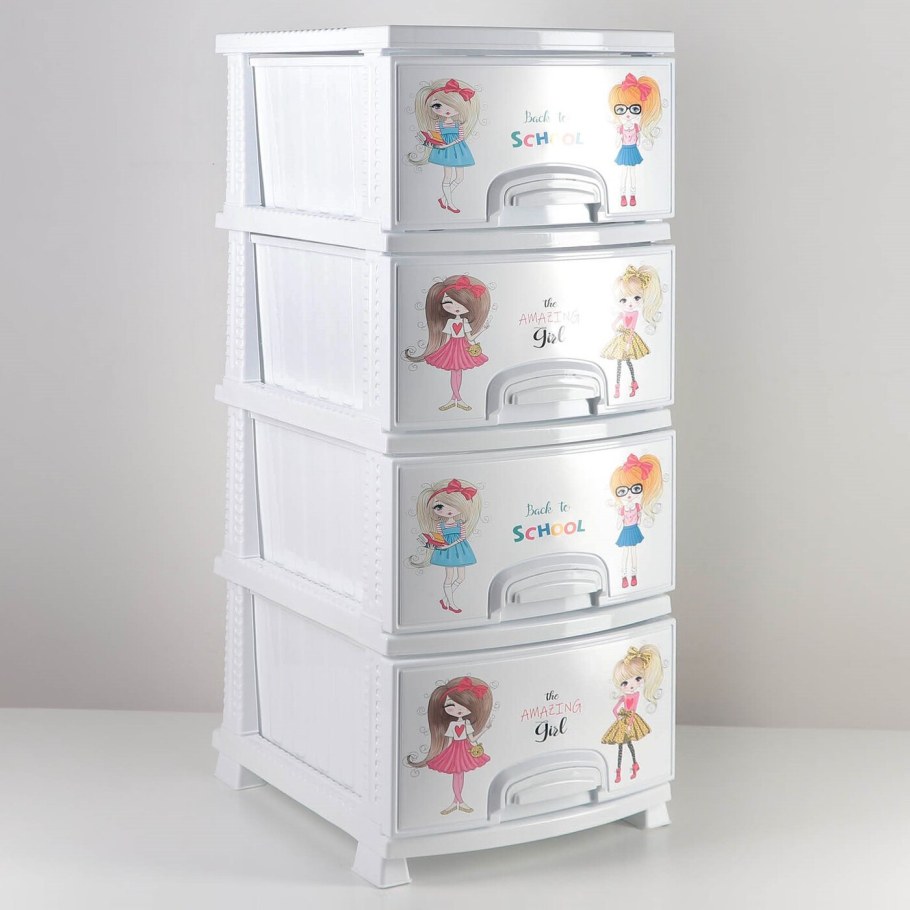 Комод Росспласт 4-х секционный