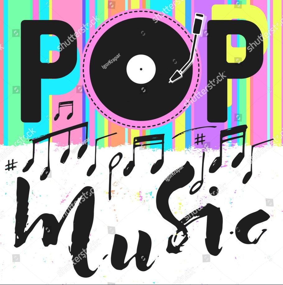 Поп музыка плакат
