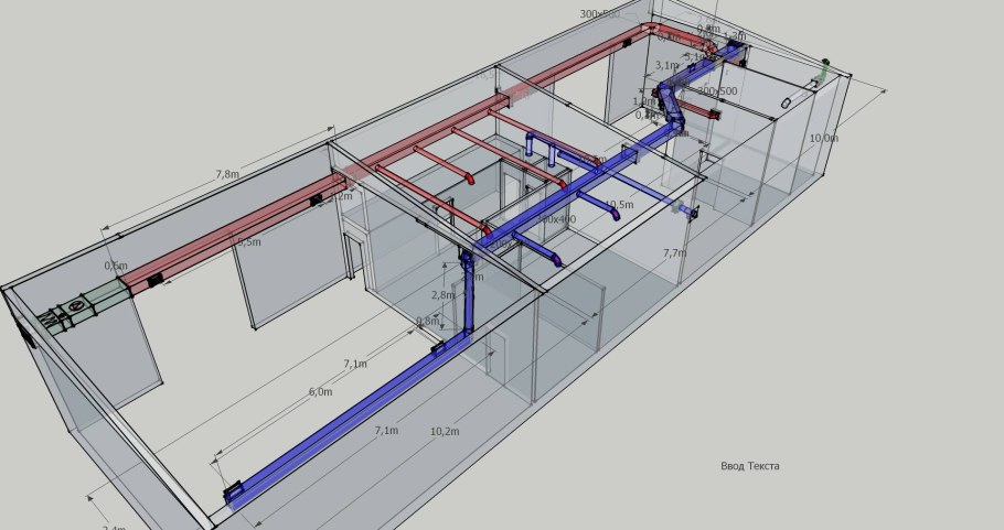 Система приточно-вытяжной вентиляции производственных помещений
