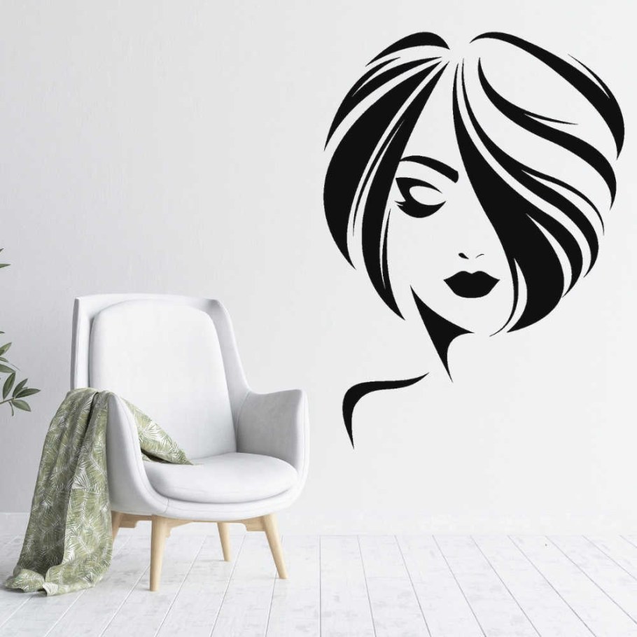 Наклейки для парикмахерской на стену