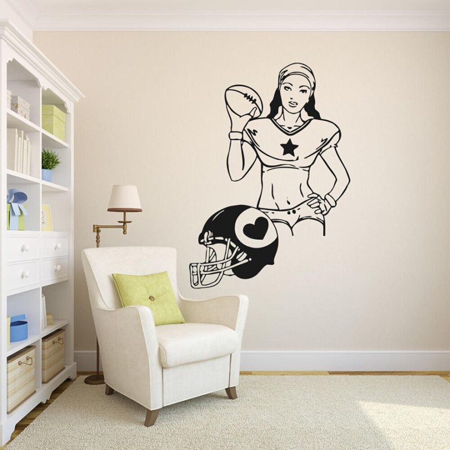 Супергерл наклейка интерьерная