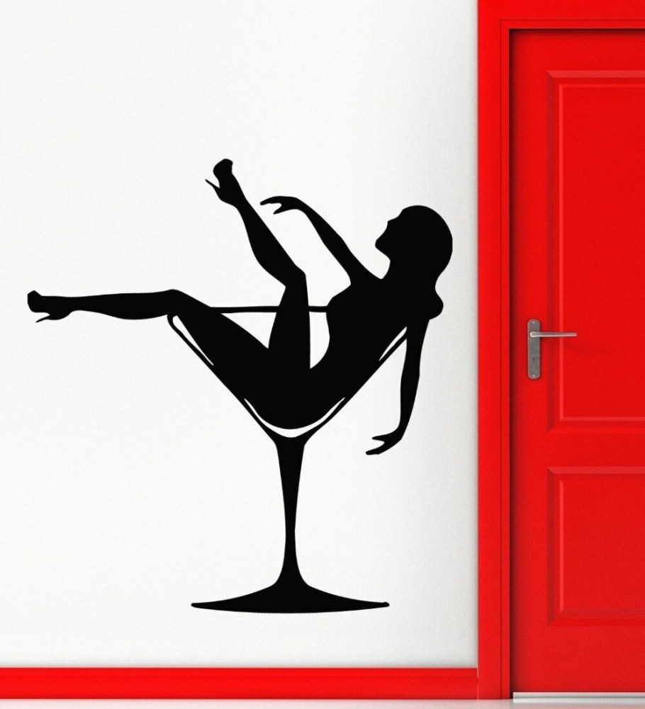 Виниловая наклейка девушка