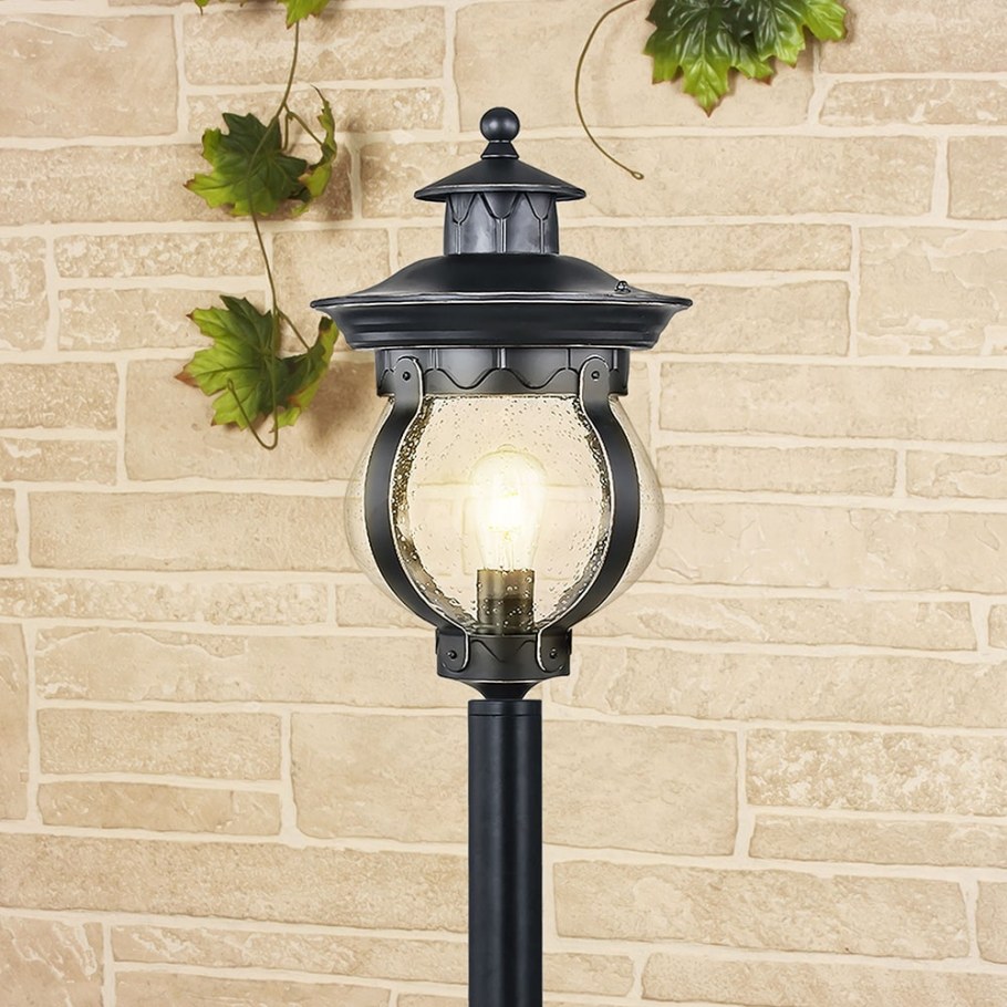 Светильник уличный Barrel f черное золото (gl 1025f)