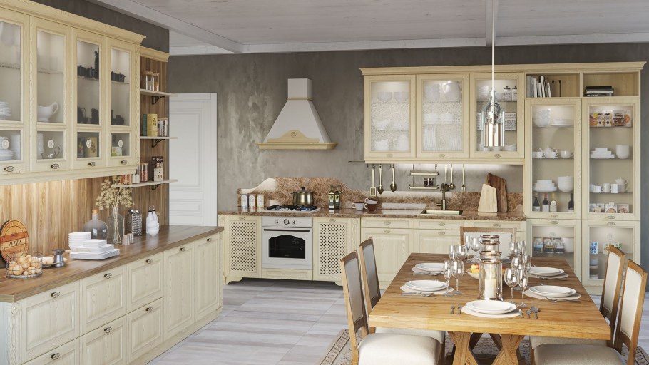 Кухни Bellanta Рим бежевый декапе