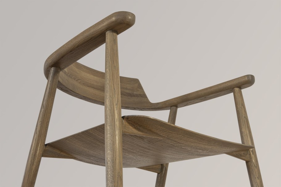 Стул из массива дерева "Самурай",