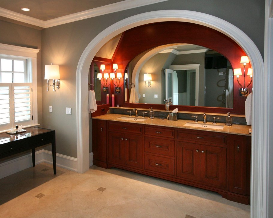 Арка окно из кухни в комнату