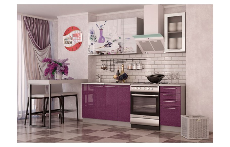 ДСВ кухня олива сирень