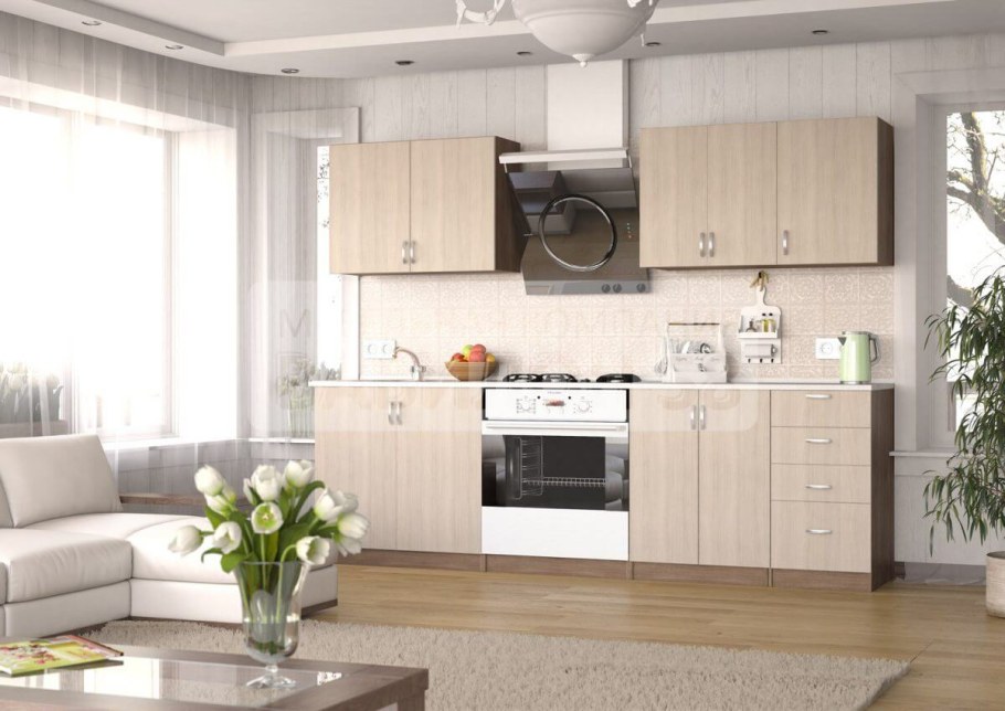 Кухня "Татьяна" ЛДСП 2,0м (Комби БД)