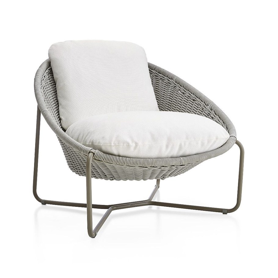 Morocco Graphite Lounge Chair Crate and Barrel